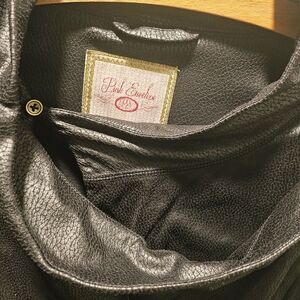 Pink Envelope Women's Sleek Black Leather Jacket